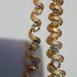 Kramer Set Erings Bracelet And Necklace Watermelon Rivoli Rimestones Rg1